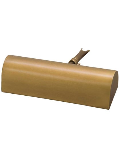 Traditional 8 inch Picture Light - Title 20 Compliant in Weathered Brass.